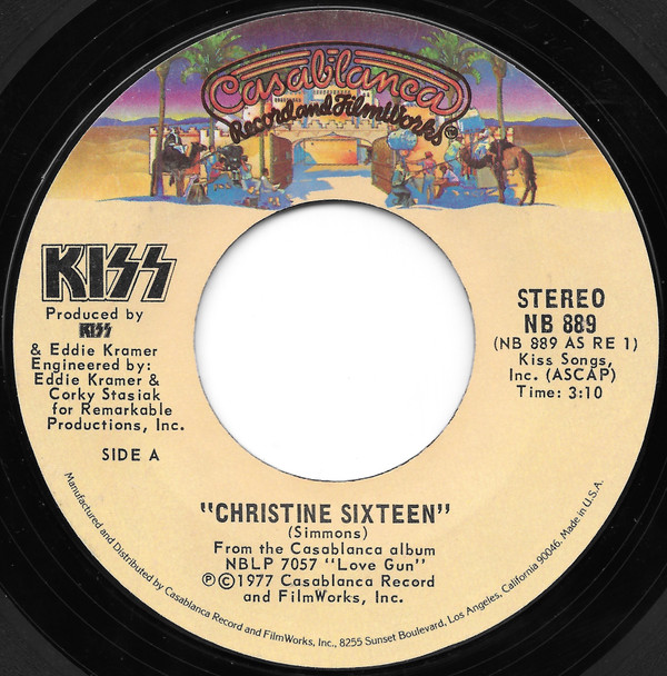 KISS - CHRISTINE SIXTEEN / SHOCK ME